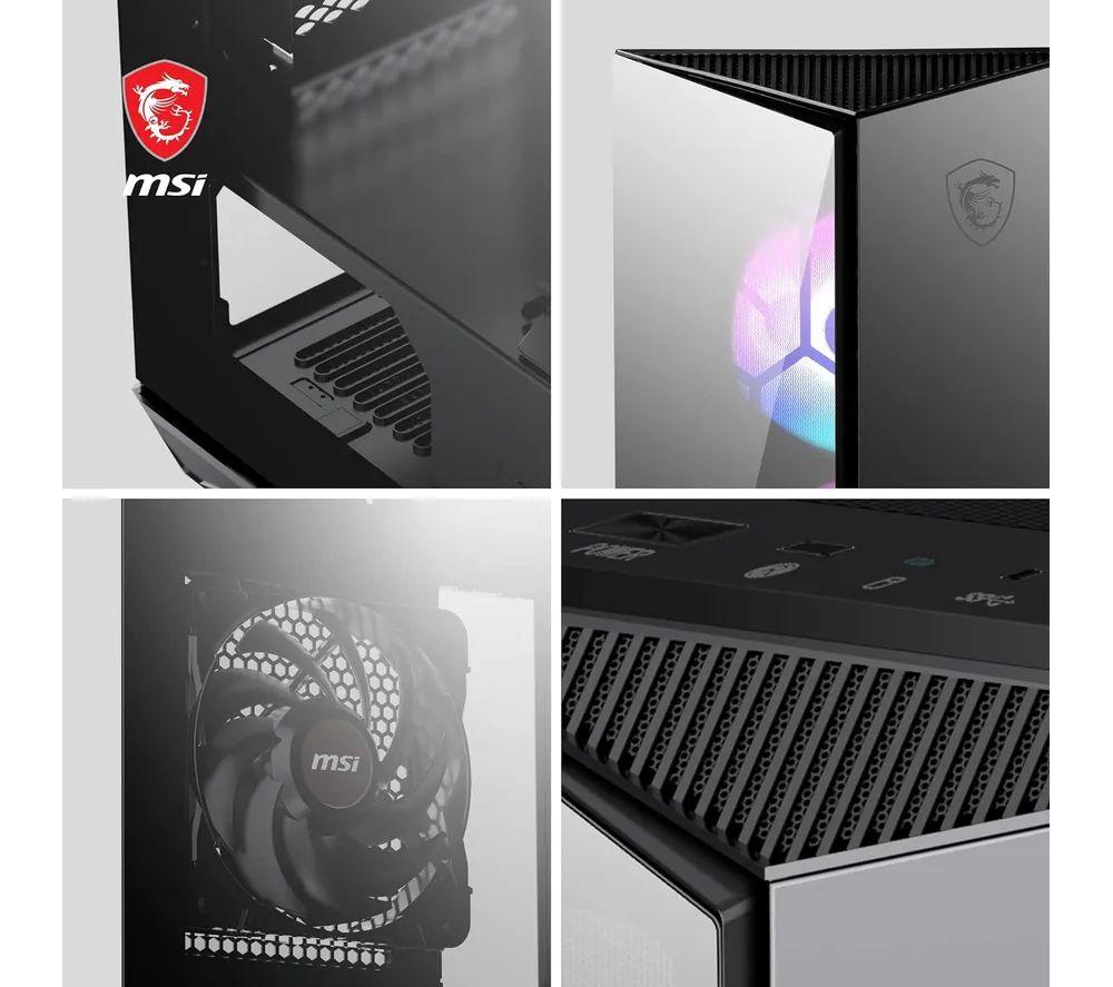 MSI MPG GUNGNIR 110R ATX Mid-Tower PC Case - Black image number 6 of 7