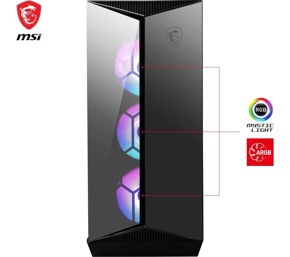 MSI MPG GUNGNIR 110R ATX Mid-Tower PC Case - Black image number 7 of 7