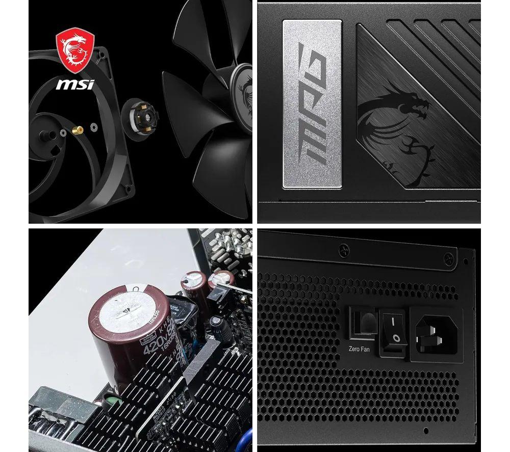 MSI MPG A850G Modular ATX PSU - 850 W image number 3 of 7