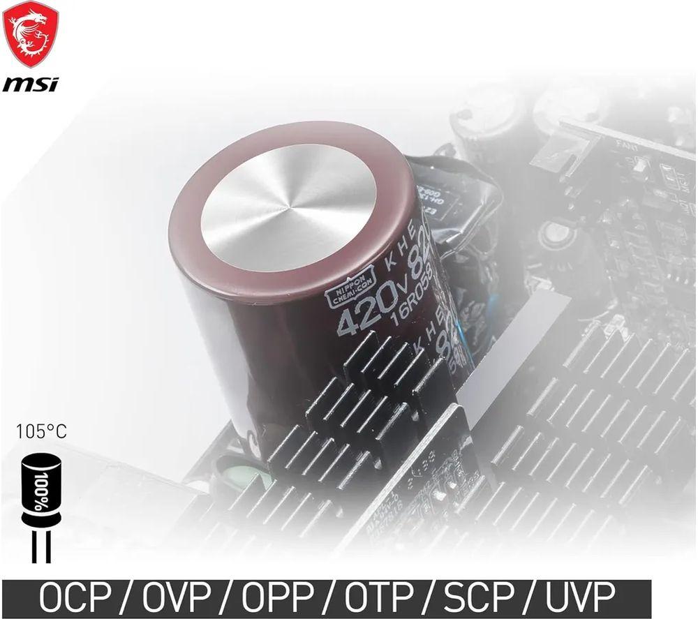 MSI MPG A850G Modular ATX PSU - 850 W image number 5 of 7