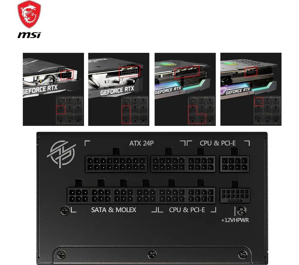 MSI MPG A850G Modular ATX PSU - 850 W image number 7 of 7