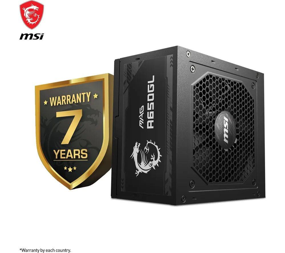 MSI MAG A650GL Modular ATX PSU - 650 W image number 4 of 6