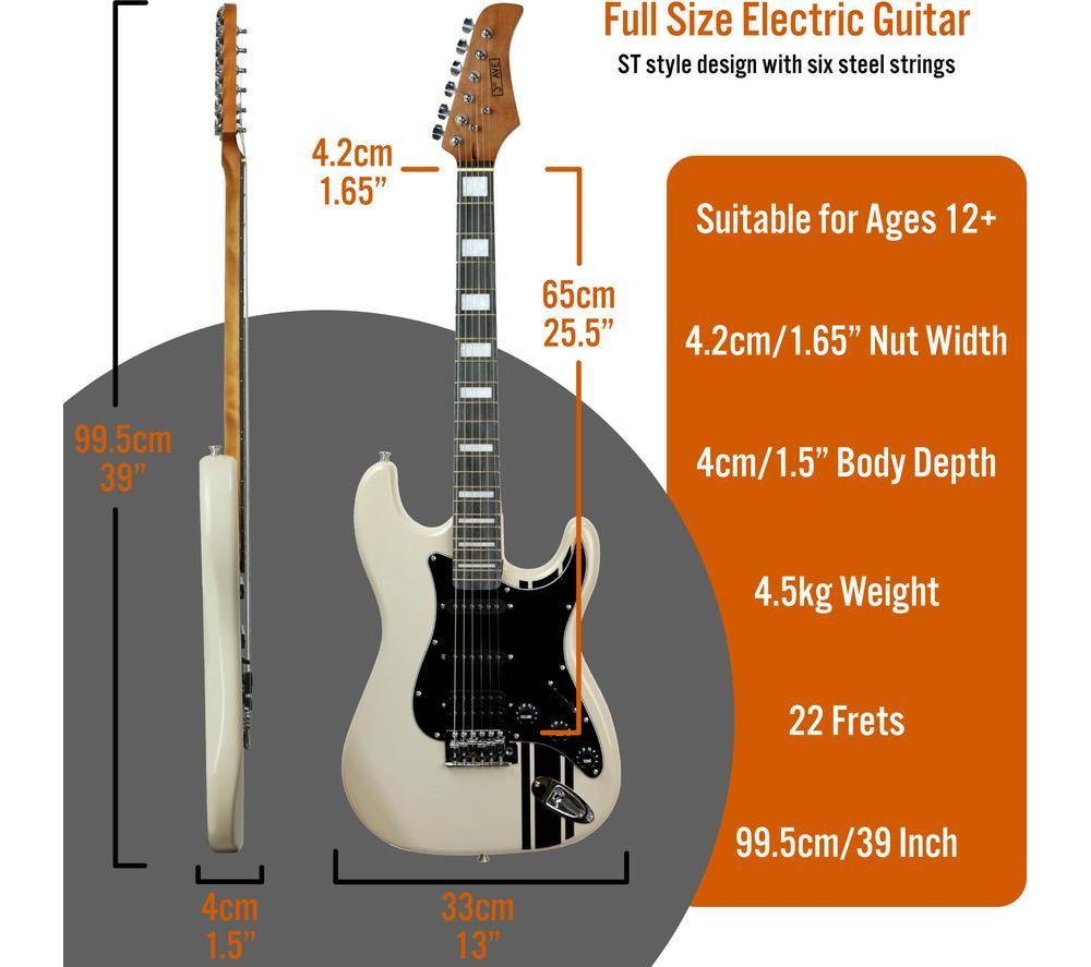 3RD AVENUE Stateside Series Electric Guitar Bundle - Atlantic White image number 3 of 4
