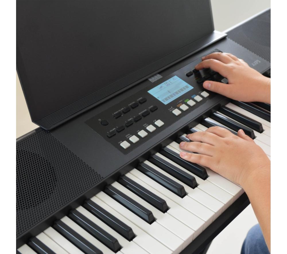 AXUS 61 Key Slimline Touch Sensitive Keyboard Bundle with Stand, Stool & Headphones image number 6 of 6