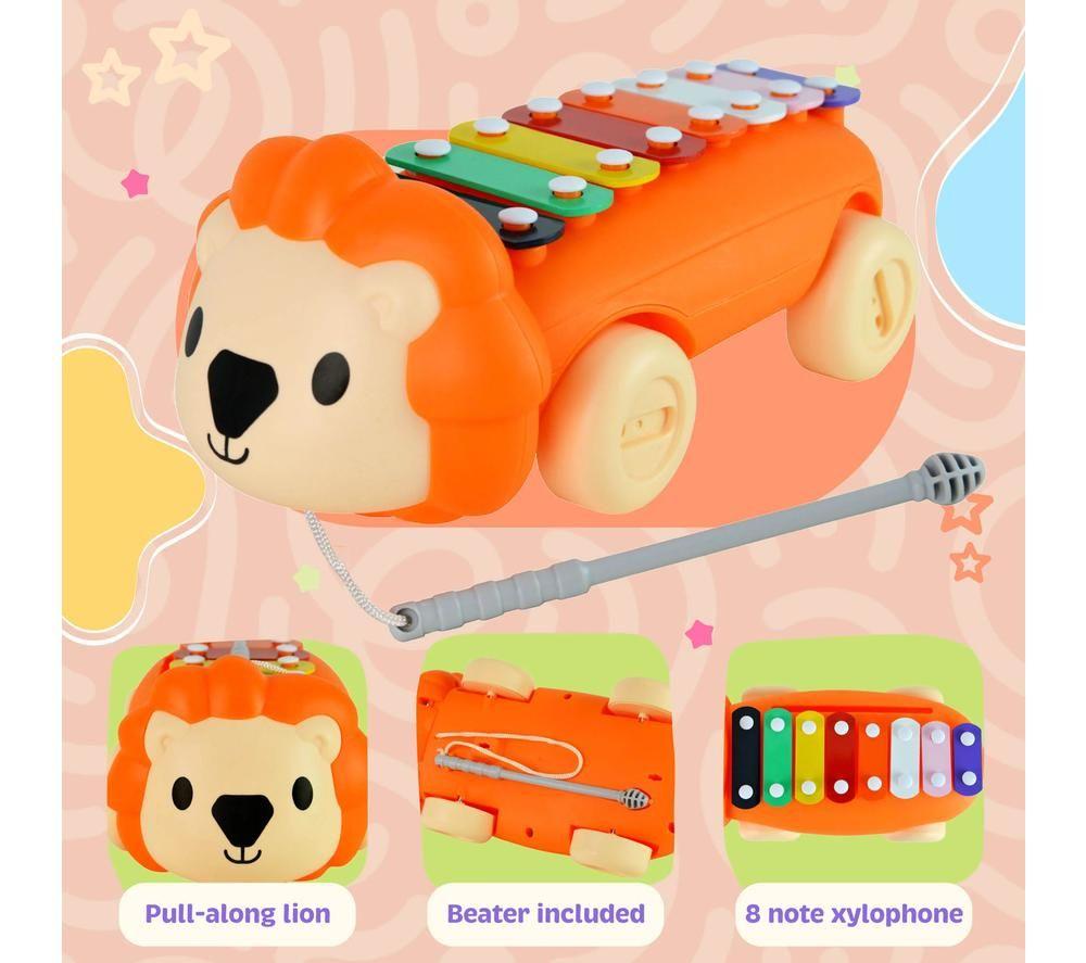 LITTLE STAR LS1002 Lion Pull Along Xylophone - Orange image number 2 of 4