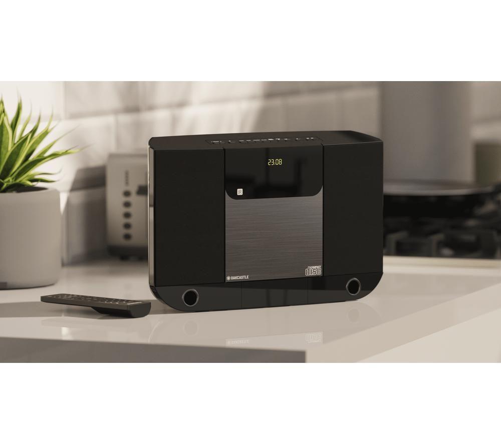 OAKCASTLE HiFi100 Flat Panel Hi-Fi System - Black image number 6 of 9