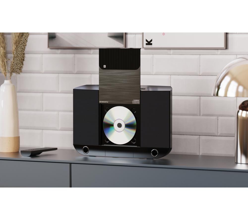 OAKCASTLE HiFi100 Flat Panel Hi-Fi System - Black image number 7 of 9