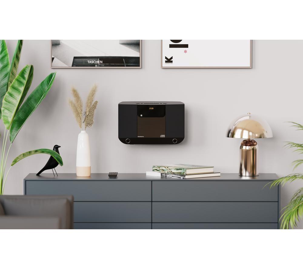OAKCASTLE HiFi100 Flat Panel Hi-Fi System - Black image number 8 of 9