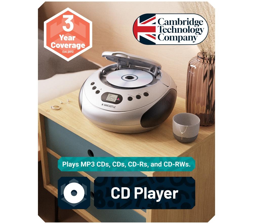 Buy OAKCASTLE CD250 Portable Bluetooth CD Boombox with FM radio
