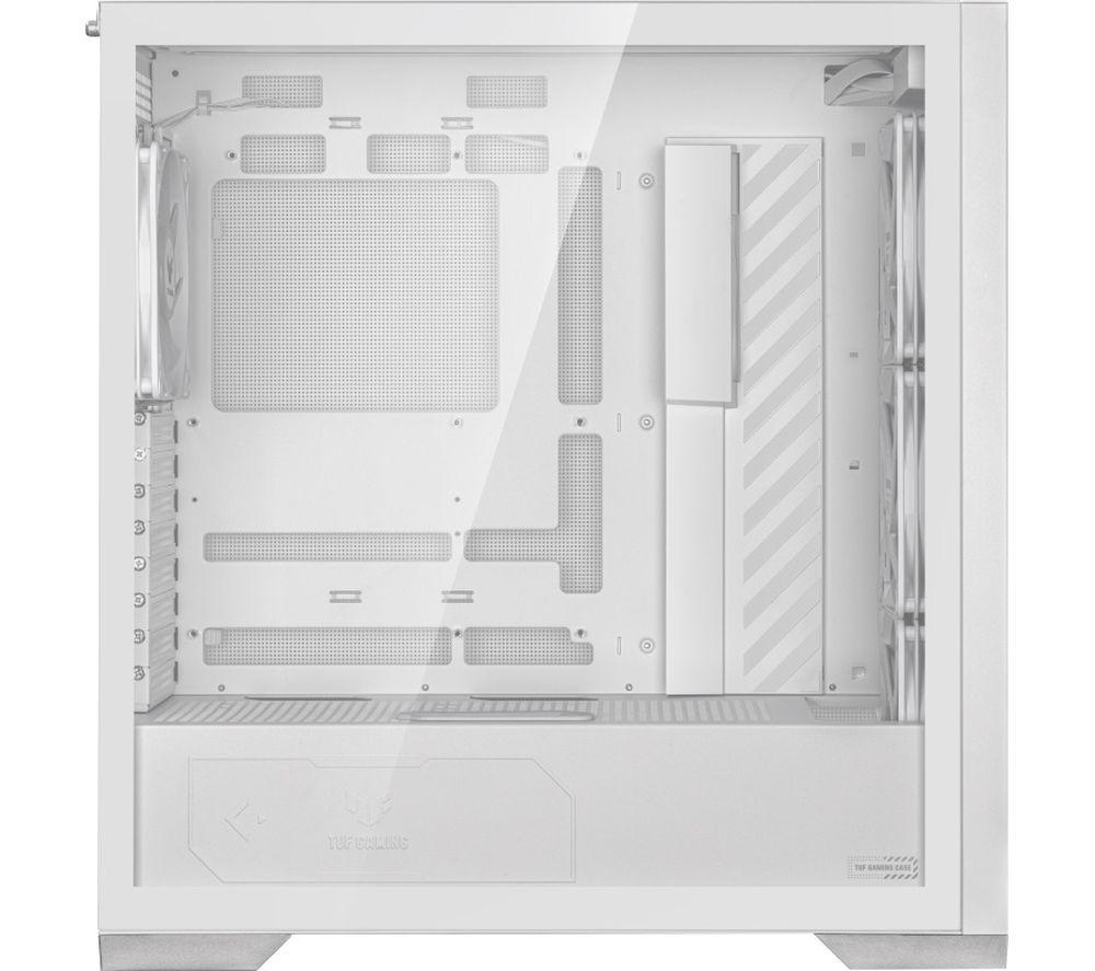 ASUS TUF Gaming GT302 ARGB E-ATX Mid-Tower PC Case - White image number 4 of 7