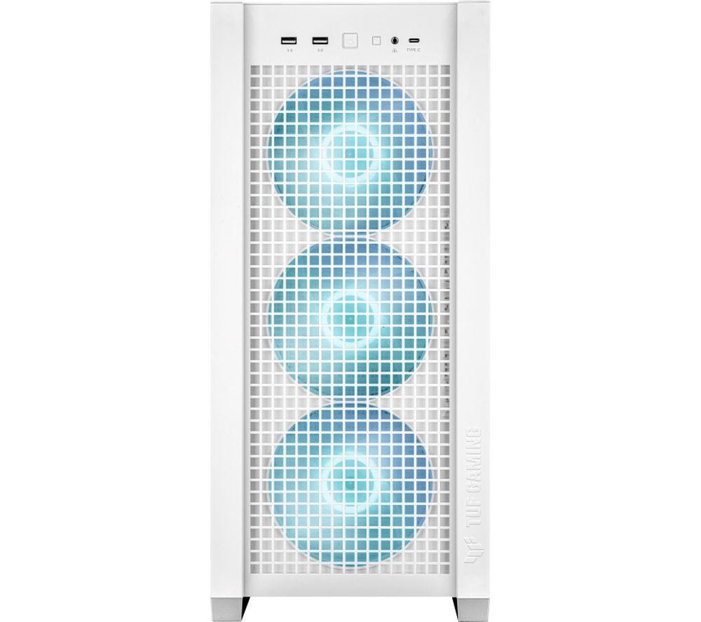 ASUS TUF Gaming GT302 ARGB E-ATX Mid-Tower PC Case - White image number 6 of 7