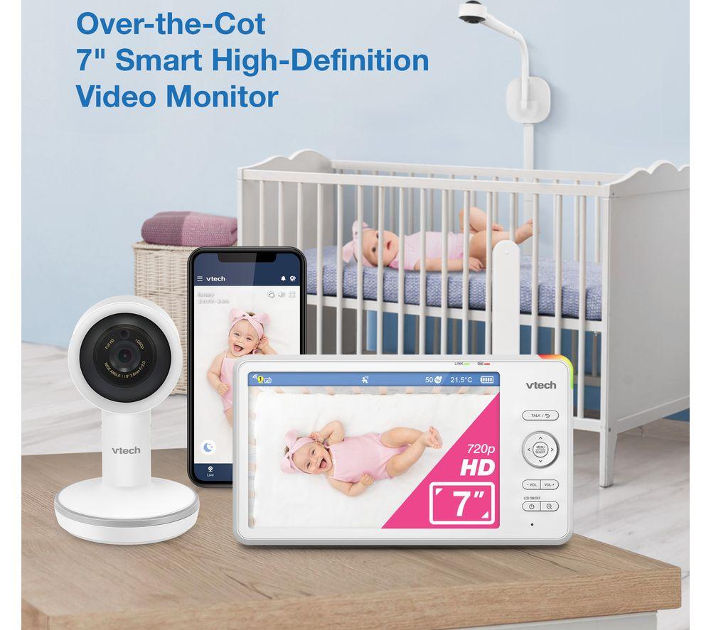 VTECH RM7787HD 7" Full HD Over-The-Cot WiFi Baby Monitor - White image number 2 of 14