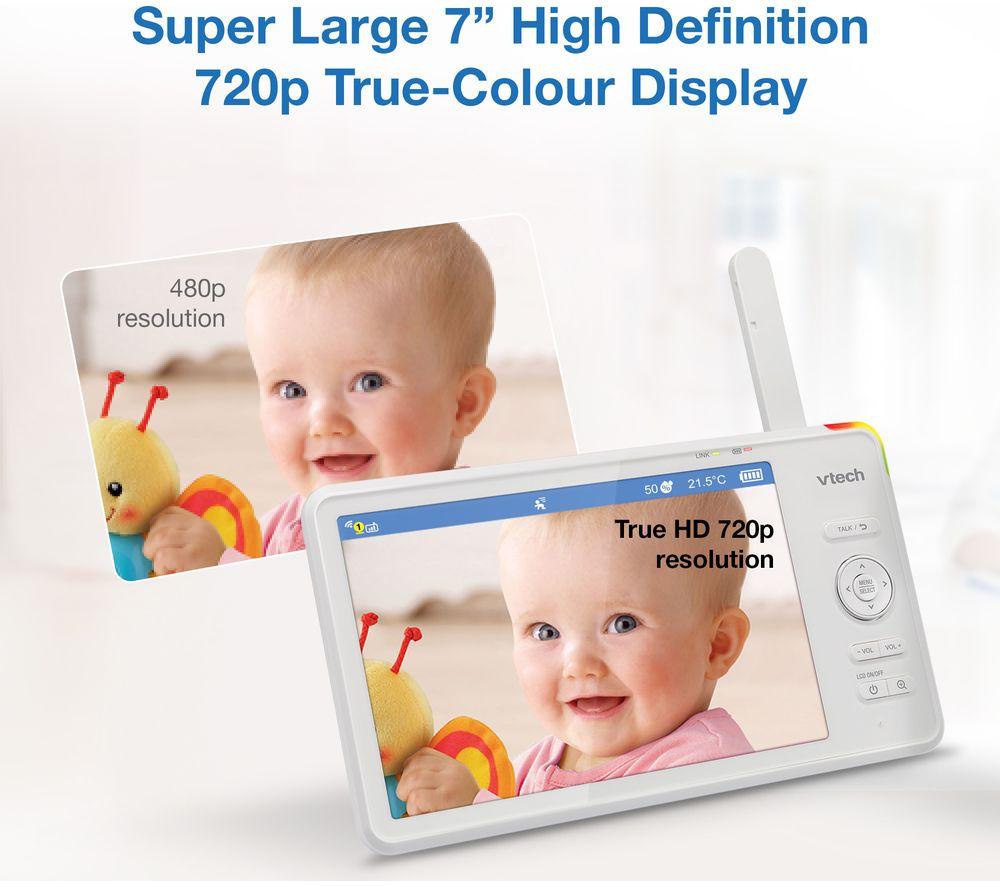 VTECH RM7787HD 7" Full HD Over-The-Cot WiFi Baby Monitor - White image number 6 of 14