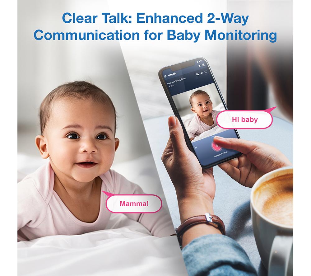 VTECH RM9761 Pan & Tilt Smart Video Baby Monitor - White image number 5 of 7