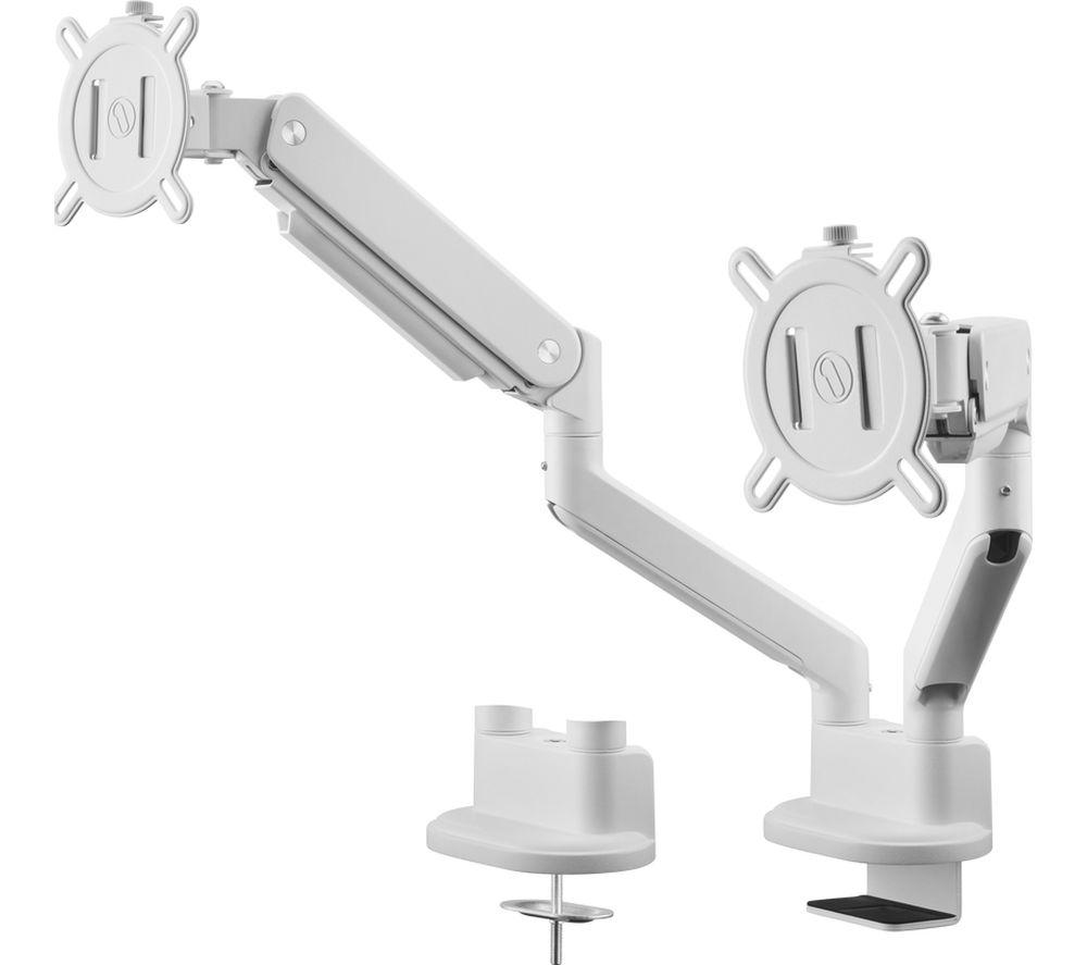 ONE FOR ALL DM4220 Dual Arm Full Motion 13-35inch Monitor Desk Mount - White