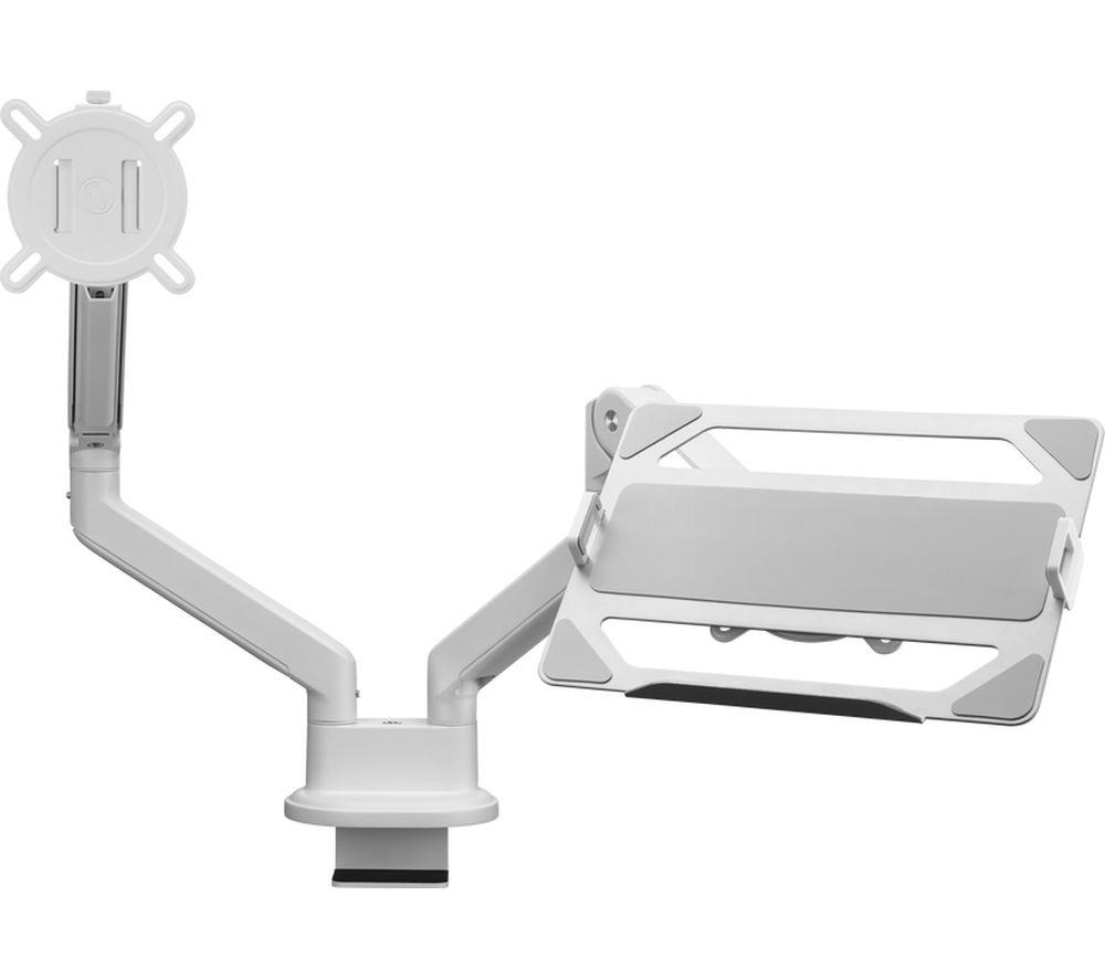 ONE FOR ALL DM4220 Dual Arm Full Motion 13-35" Monitor Desk Mount - White image number 5 of 8