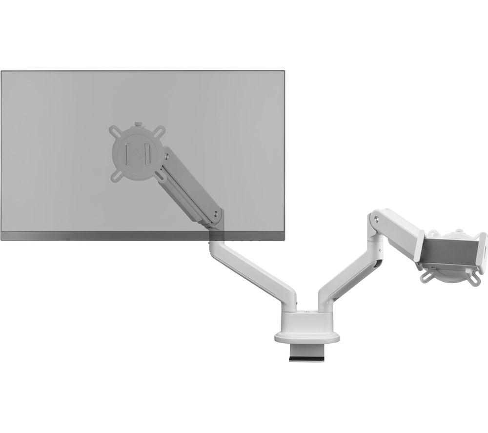 ONE FOR ALL DM4220 Dual Arm Full Motion 13-35" Monitor Desk Mount - White image number 6 of 8