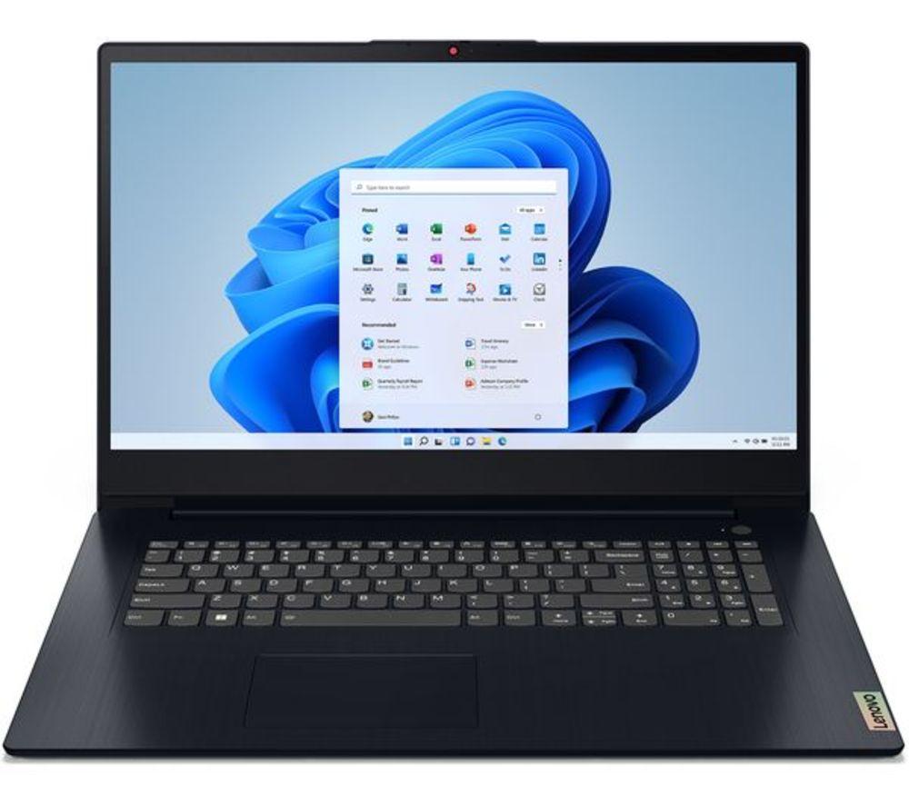 LENOVO IdeaPad 3i 173 Refurbished Laptop - IntelPentium Gold 128 GB SSD Blue Excellent Condition Blue