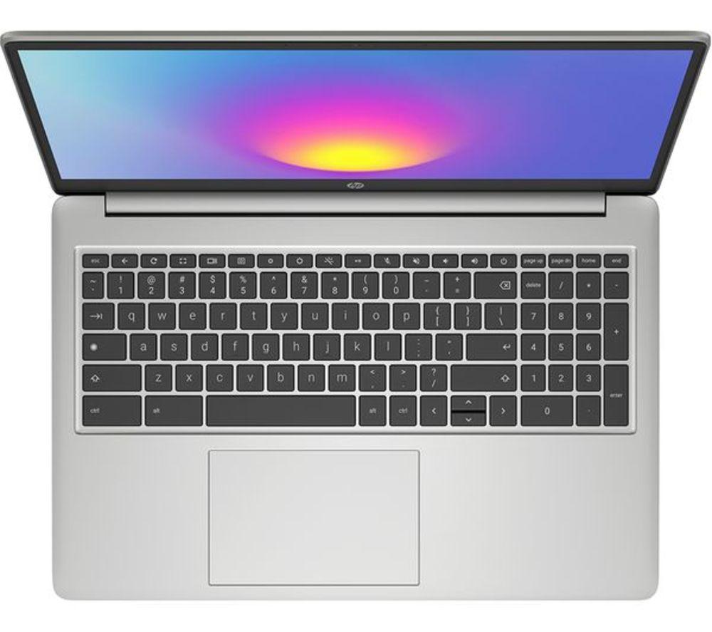 HP 15a-nb0502sa 15.6" Refurbished Chromebook Plus - Intel&reg; Core&trade; i3, 128 GB SSD, Silver (Excellent condition) image number 4 of 20
