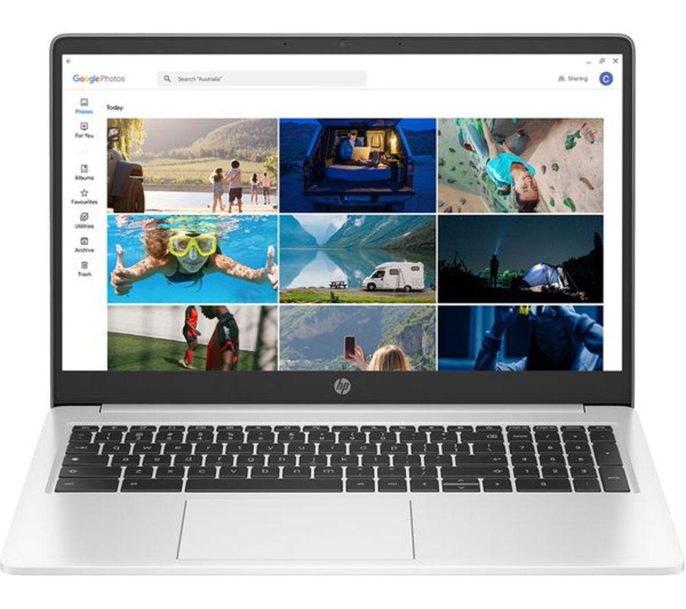 HP 15a-nb0502sa 15.6" Refurbished Chromebook Plus - Intel&reg; Core&trade; i3, 128 GB SSD, Silver (Excellent condition) image number 8 of 20
