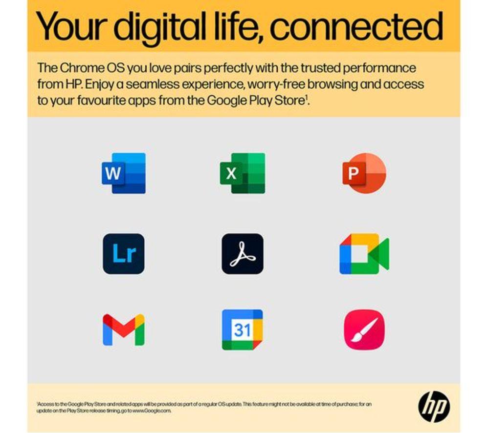HP 15a-nb0502sa 15.6" Refurbished Chromebook Plus - Intel&reg; Core&trade; i3, 128 GB SSD, Silver (Excellent condition) image number 15 of 20