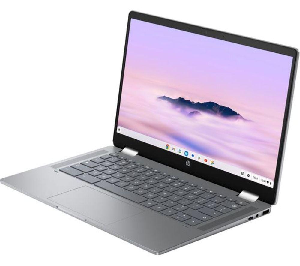 HP x360 14b-cd0500sa 14" 2 in 1 Refurbished Chromebook - Intel&reg; Core&trade; i3, 256 GB UFS, Silver (Excellent Condition) image number 2 of 3