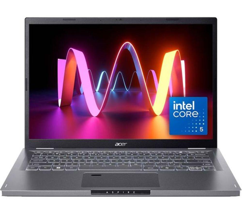 ACER Aspire 14 14" Refurbished Laptop - Intel®Core™ 5, 512 GB SSD, Grey (Excellent condition), Silver/Grey