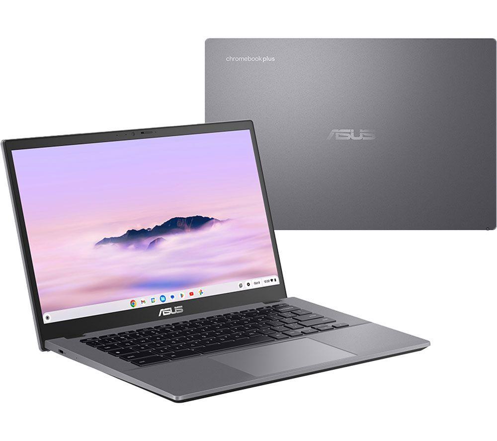 ASUS CX34 14" Refurbished Chromebook Plus - Intel&reg; Core&trade; i3, 256 GB UFS, Grey (Very Good Condition) image number 4 of 10