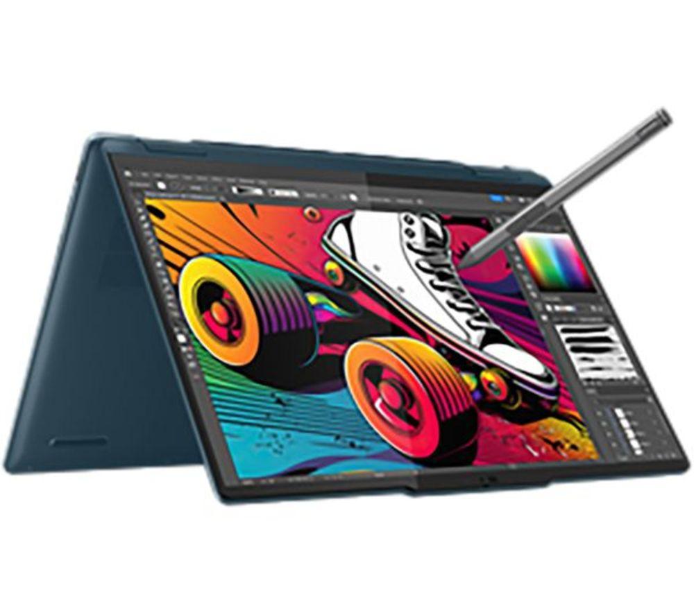 LENOVO Yoga 7 14" 2 in 1 Refurbished Laptop - Intel&reg; Core&trade; Ultra 7, 512 GB SSD, Tidal Teal (Very Good Condition) image number 4 of 17