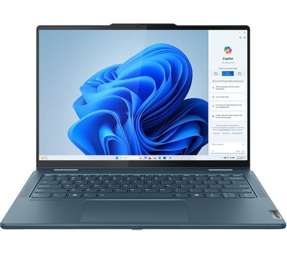 LENOVO Yoga 7 14" 2 in 1 Refurbished Laptop - Intel&reg; Core&trade; Ultra 7, 512 GB SSD, Tidal Teal (Very Good Condition) image number 5 of 17