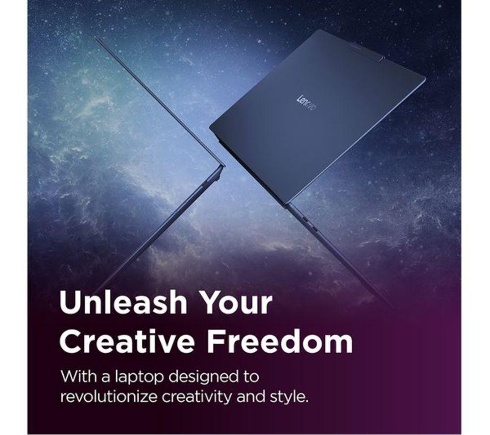 LENOVO Yoga Slim 7X 14" Refurbished Laptop, Copilot+ PC - Snapdragon X Elite, 1 TB SSD, Cosmic Blue (Very Good Condition) image number 2 of 26