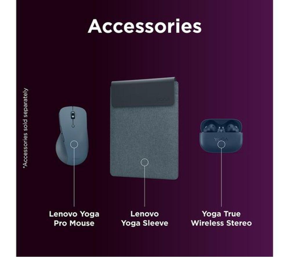 LENOVO Yoga Slim 7X 14" Refurbished Laptop, Copilot+ PC - Snapdragon X Elite, 1 TB SSD, Cosmic Blue (Very Good Condition) image number 25 of 26
