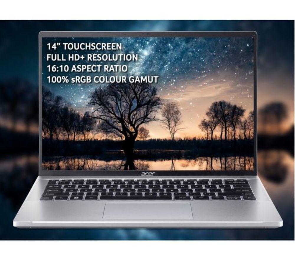 ACER Swift Go 14" Refurbished Laptop - Intel&reg; Core&trade; i7, 512 GB SSD, Silver (Very Good Condition) image number 5 of 11