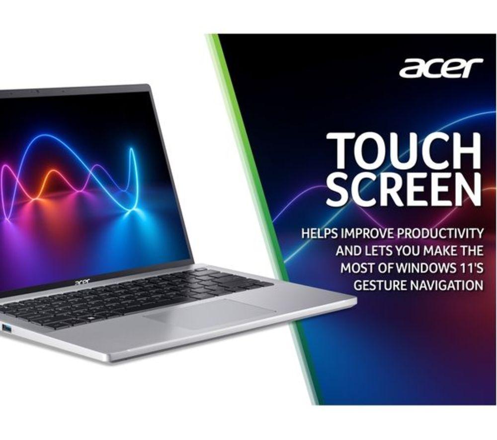 ACER Swift Go 14" Refurbished Laptop - Intel&reg; Core&trade; i7, 512 GB SSD, Silver (Very Good Condition) image number 6 of 11