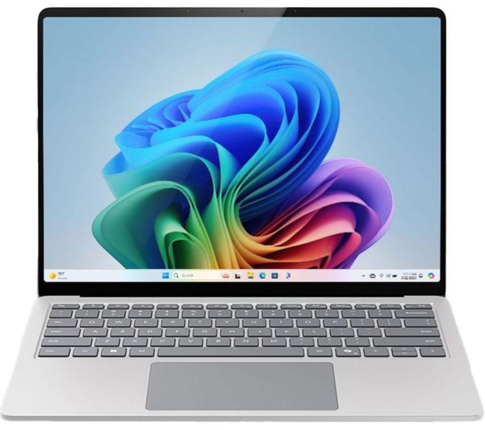 MICROSOFT 13.8" Surface Refurbished Laptop, Copilot+ PC - Snapdragon X Plus, 256 GB SSD, Platinum (Very Good Condition) image number 3 of 8