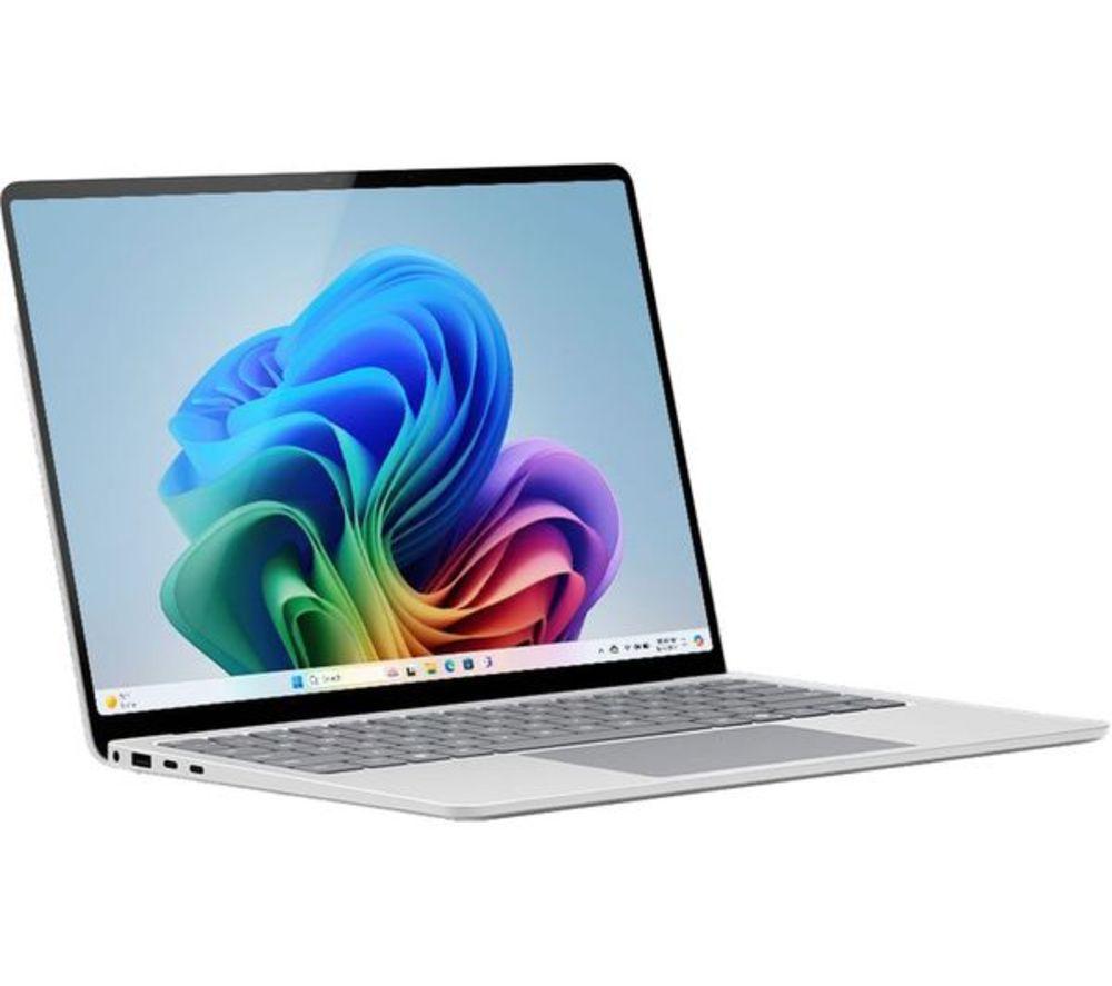 MICROSOFT 13.8" Surface Refurbished Laptop, Copilot+ PC - Snapdragon X Plus, 256 GB SSD, Platinum (Very Good Condition) image number 5 of 8