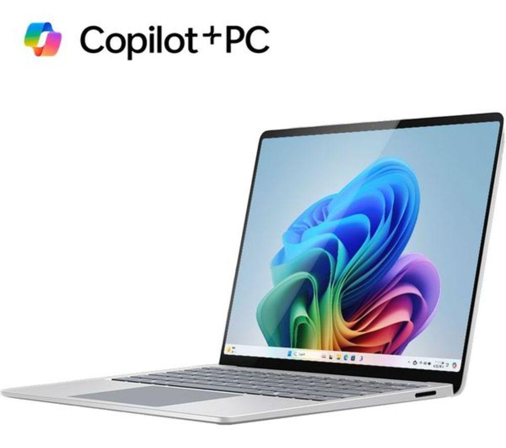 MICROSOFT 13.8" Surface Refurbished Laptop, Copilot+ PC - Snapdragon X Plus, 256 GB SSD, Platinum (Very Good Condition) image number 7 of 8