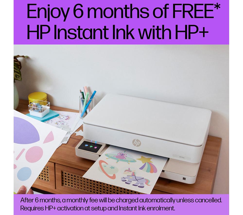HP Envy 6132e All-in-One Inkjet Wireless Printer with Fax & 6 Months Instant Ink with HP+ image number 5 of 25