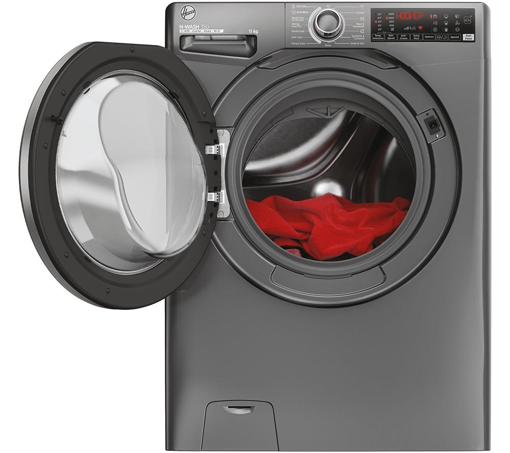 HOOVER H-Wash 350 H3WPS4126TAMBR80 WiFi-enabled 12 kg 1400rpm Washing Machine - Graphite image number 3 of 10