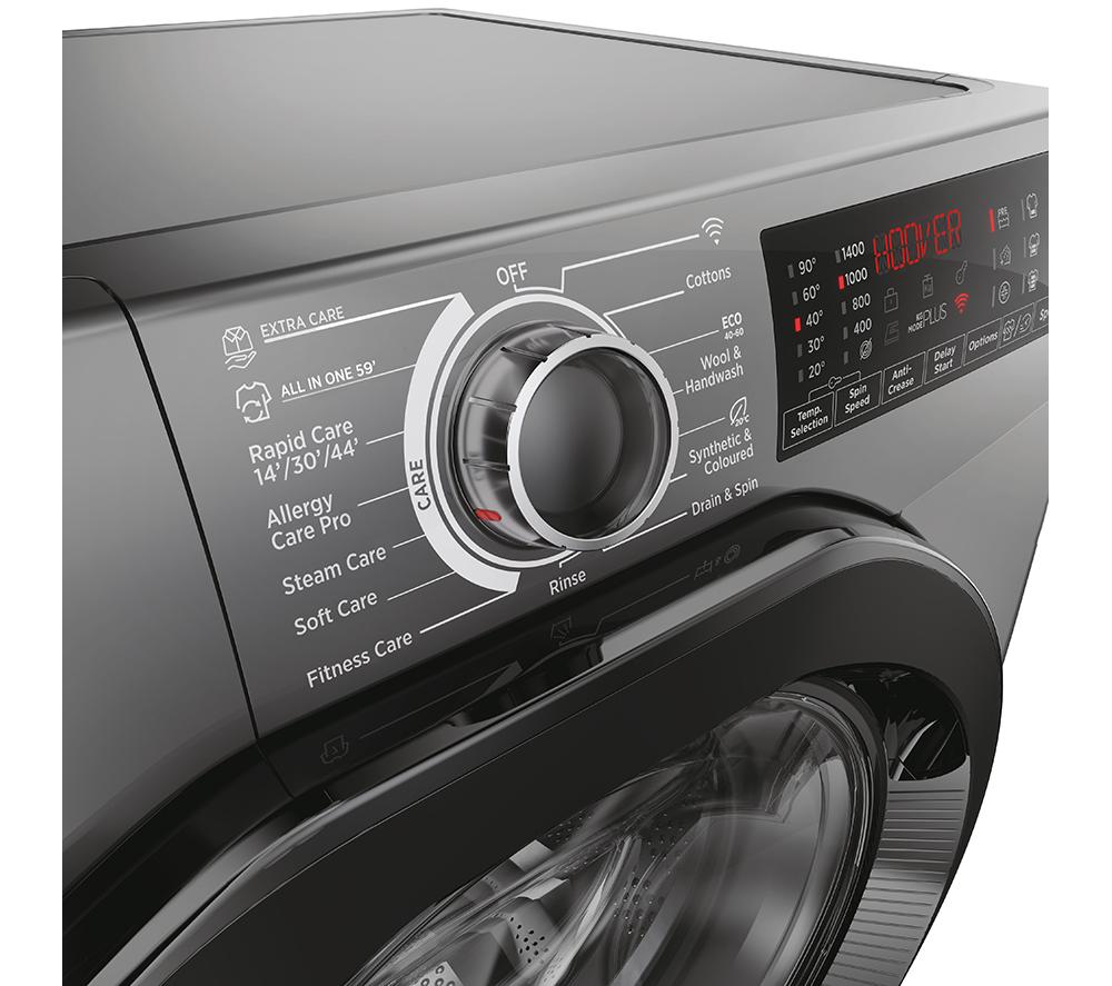 HOOVER H-Wash 350 H3WPS4126TAMBR80 WiFi-enabled 12 kg 1400rpm Washing Machine - Graphite image number 6 of 10