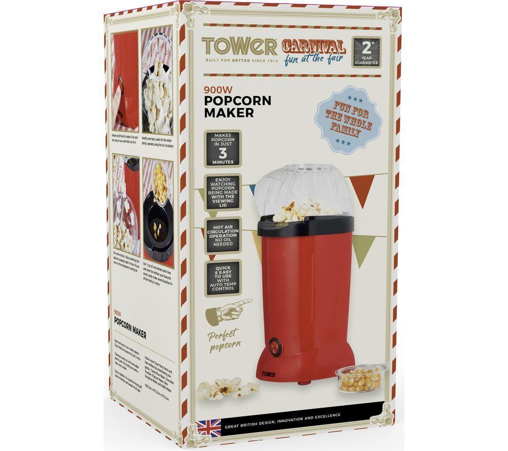 TOWER T19050RD Popcorn Maker - Red image number 10 of 11