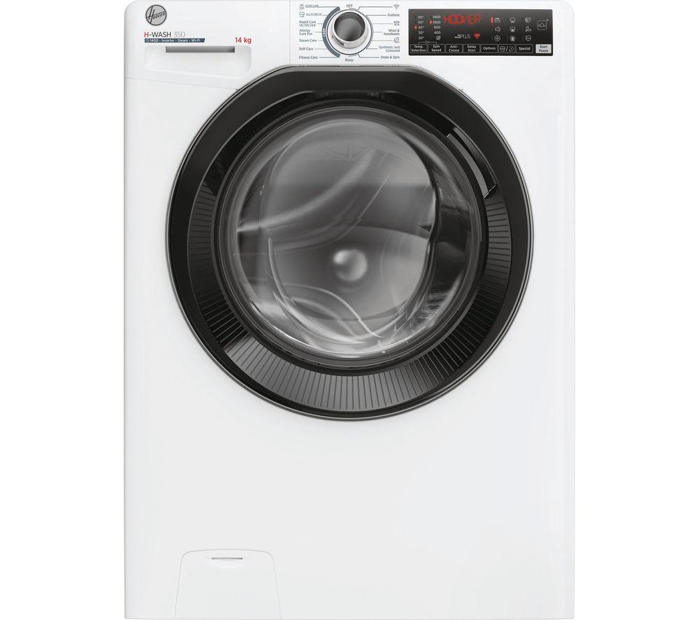 HOOVER H-Wash 350 H3WPS4146TAMB-80 WiFi-enabled 14 kg 1400 Spin Washing Machine – White, White