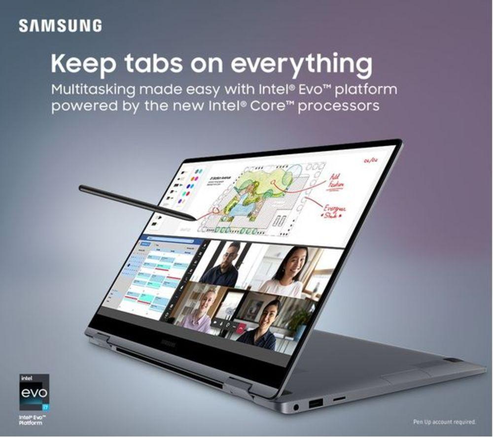 SAMSUNG Galaxy Book4 360 15.6" 2 in 1 Refurbished Laptop - Intel&reg; Core&trade; 7, 512 GB SSD, Grey (Very Good Condition) image number 4 of 10