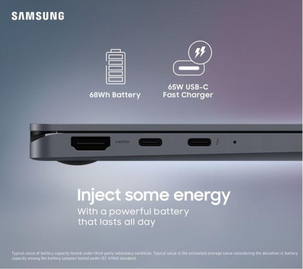 SAMSUNG Galaxy Book4 360 15.6" 2 in 1 Refurbished Laptop - Intel&reg; Core&trade; 7, 512 GB SSD, Grey (Very Good Condition) image number 6 of 10