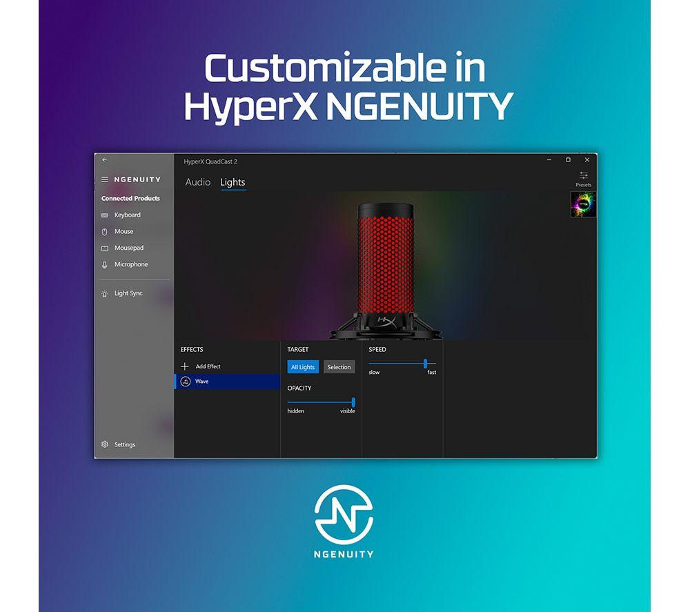 HYPERX QuadCast 2 USB Microphone - Black image number 10 of 24