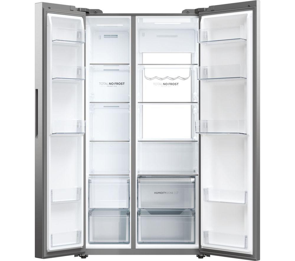 HAIER Series 7 HSW79F18ANMMUK American-Style Smart Fridge Freezer - Silver image number 2 of 22