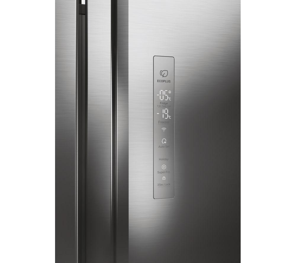 HAIER Series 7 HSW79F18ANMMUK American-Style Smart Fridge Freezer - Silver image number 4 of 22