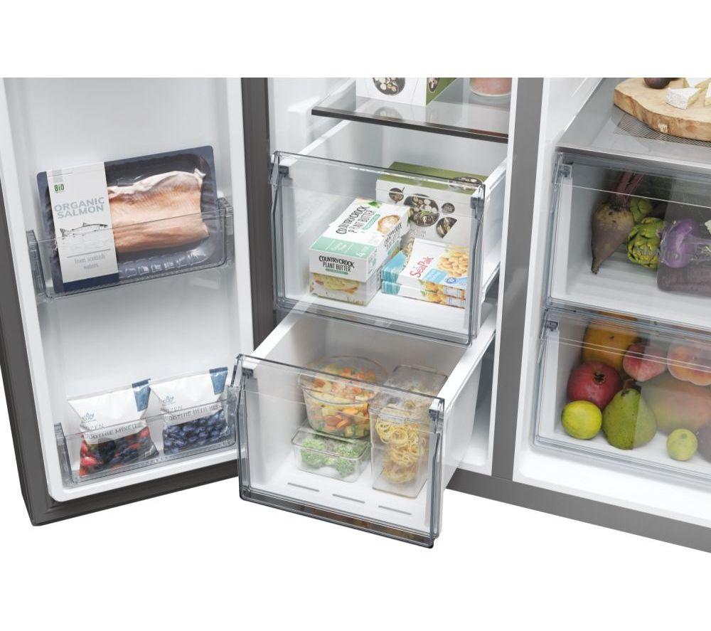 HAIER Series 7 HSW79F18ANMMUK American-Style Smart Fridge Freezer - Silver image number 9 of 22