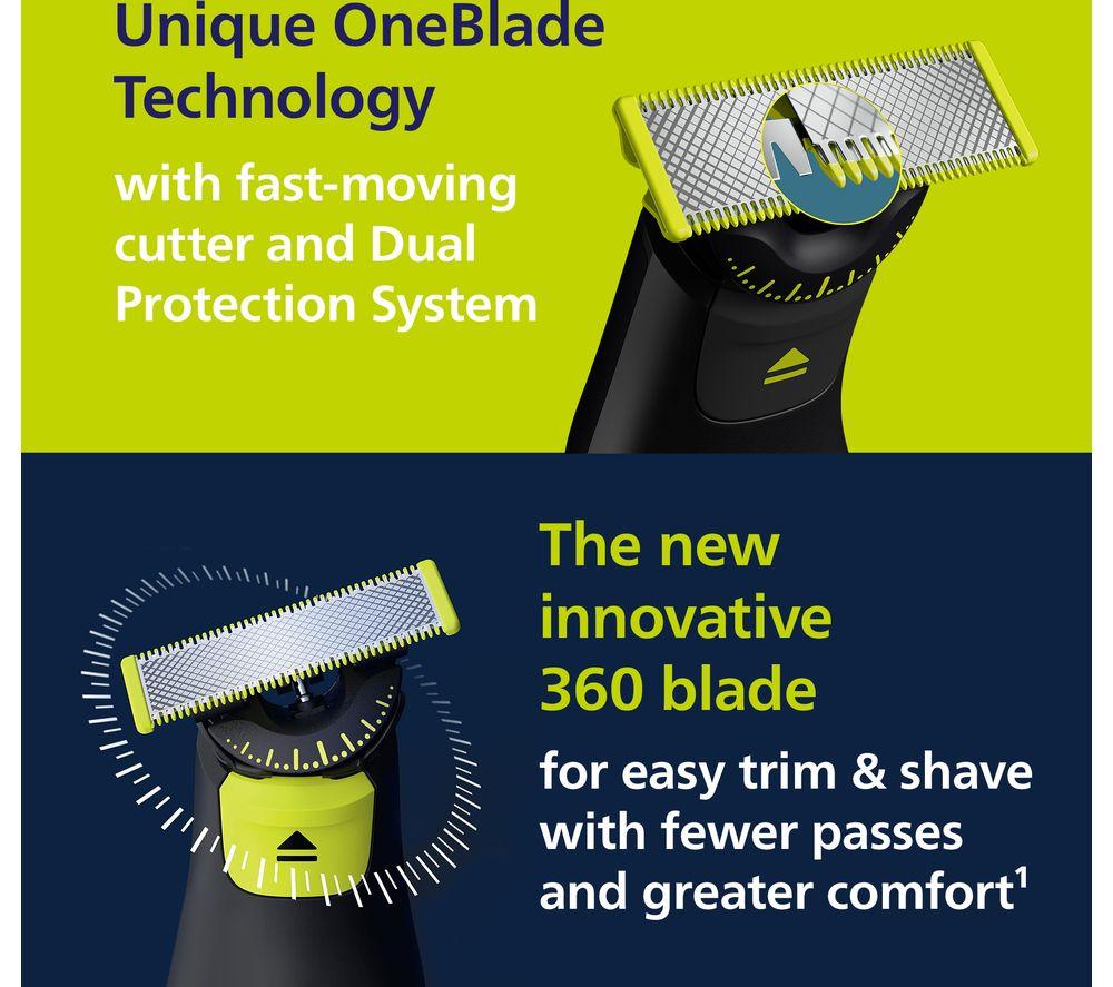 PHILIPS OneBlade Pro 360 QP6542/15 Wet & Dry Foil Shaver - Black image number 4 of 6