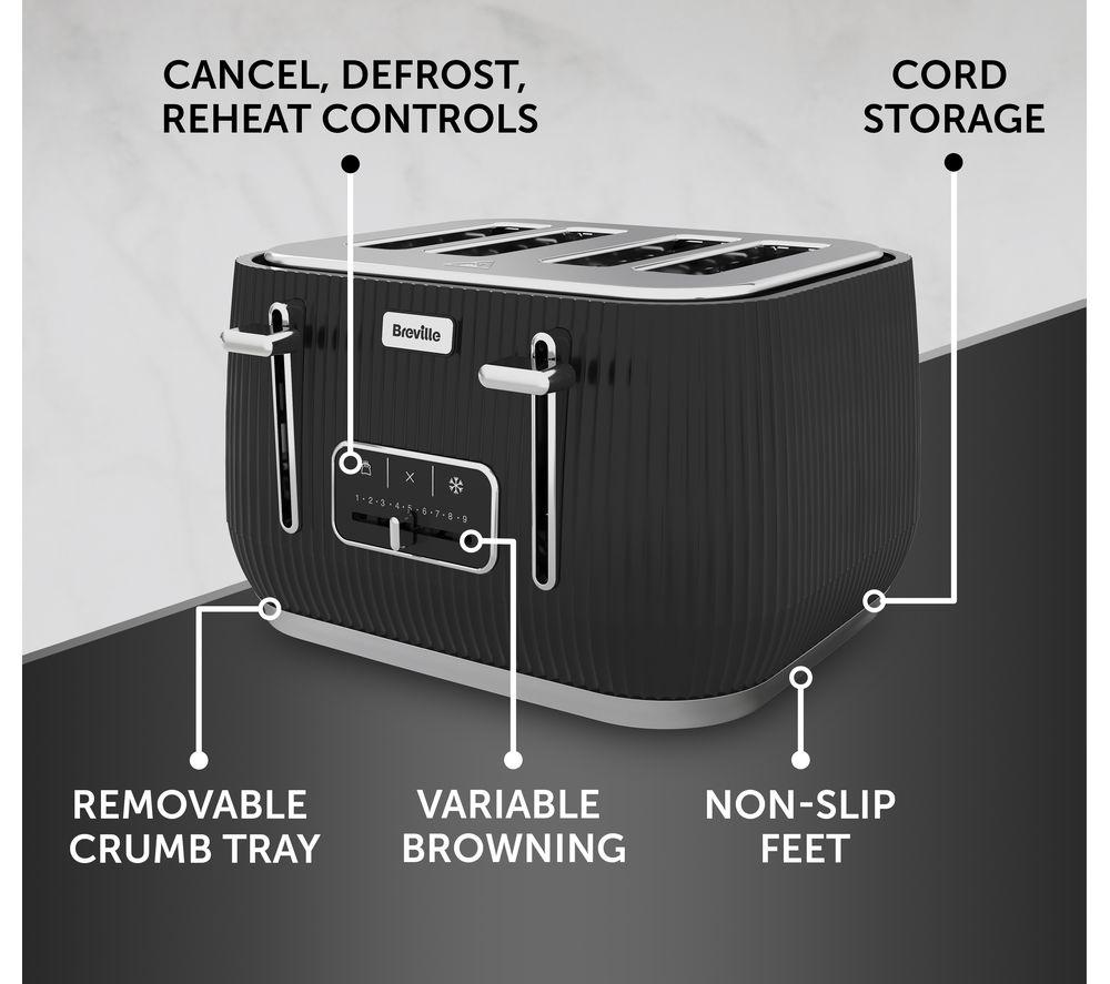 Slice Toaster Black Breville Curve Grey Toaster Breville Curve